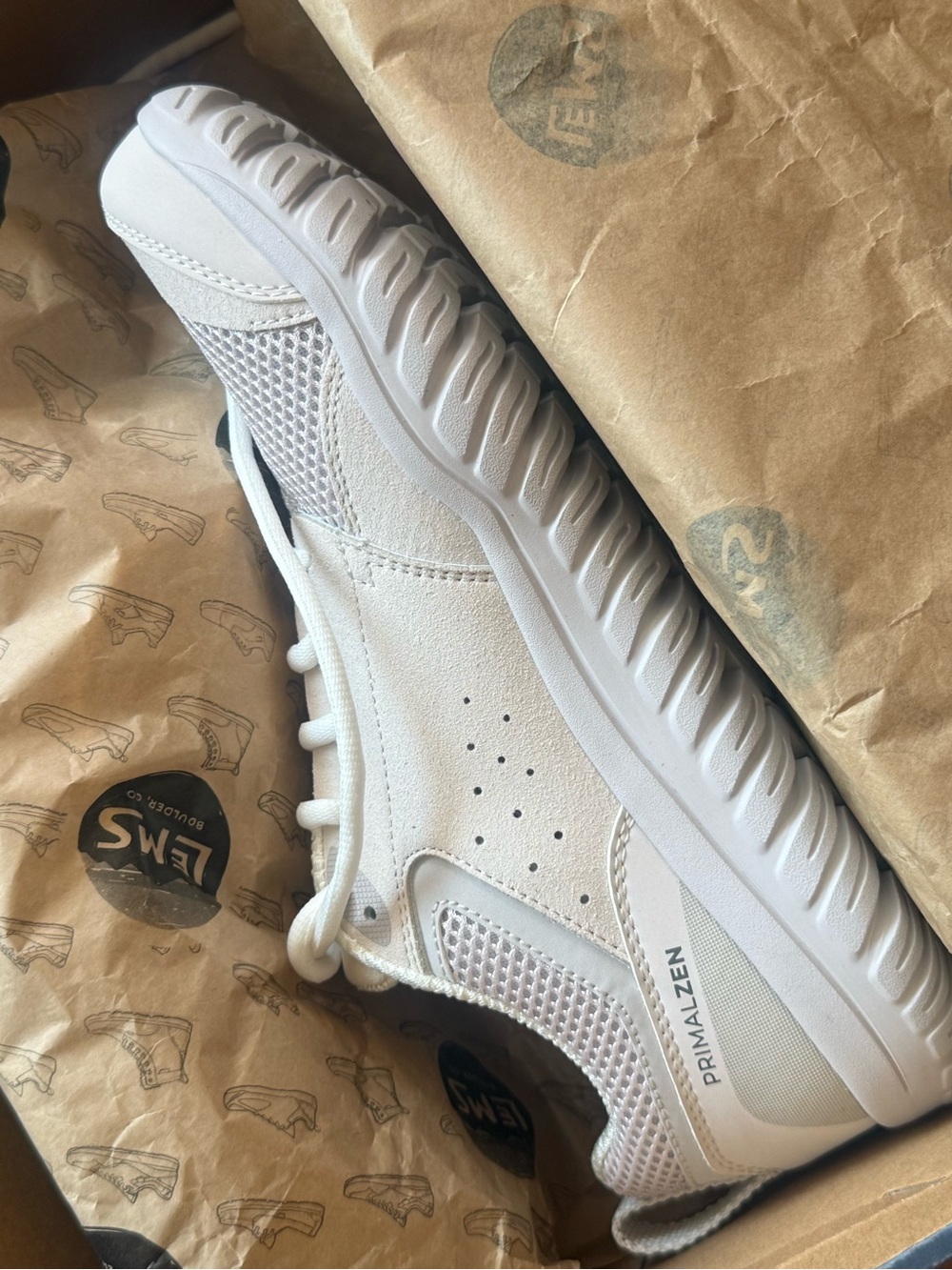 Lens Primal Zen Barefoot Shoes in White Sand